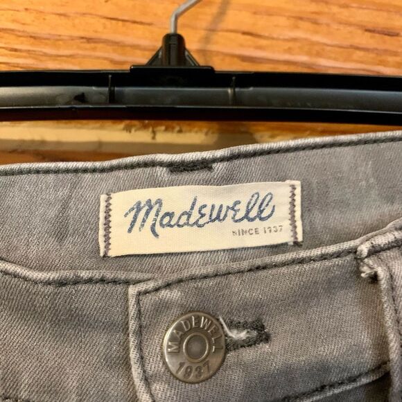 Madewell High Riser High Waist Skinny Gray Wash Jeans Size 27 - Picture 4 of 12